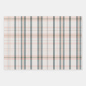 クラシッククリスマスプレイドコレクションピンクコレクション ラッピングペーパーシート (正面3)