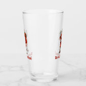 クラシッククリスマスプレゼントを持ってくるサンタクロース タンブラーグラス (左)