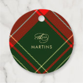 クラシッククリスマスプレッドネームホリデー フェイバータグ (正面)