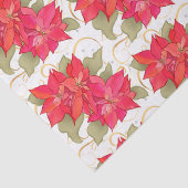 クラシッククリスマスポインセティアスティッシュペーパー 薄葉紙 (詳細)