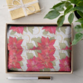 クラシッククリスマスポインセティアスティッシュペーパー 薄葉紙 (ギフト)