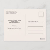 クラシッククリスマスリース2枚パーソナライズされた写真 ポストカード (裏面)