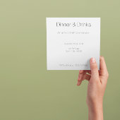 クラシッククリスマスロカスタムビン 招待状