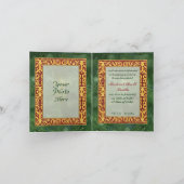 クラシッククリスマス写真の誕生発表 シーズンカード (内部)