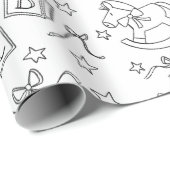 クラシッククリスマス幼児用玩具土地着色本 ラッピングペーパー (ロールコーナー)