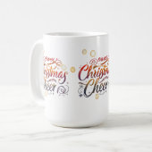 クラシッククリスマス応援マグカップ – 15オズ コーヒーマグカップ (正面左)