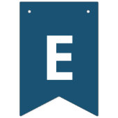 クラシッククリスマス水カラーブルー雪だるま バンティングフラッグ (第2の旗)