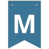 クラシッククリスマス水カラーブルー雪だるま バンティングフラッグ (第1の旗)