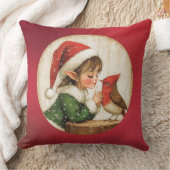 クラシッククリスマス水牛の格子枕 クッション (ブランケット)