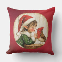 クラシッククリスマス水牛の格子枕