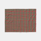 クラシッククリスマス用プレイド フリースブランケット (正面(横))