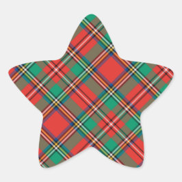 クラシッククリスマス用プレイド 星シール