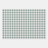 クラシッククリスマス用格子状ラッピング紙シート ラッピングペーパーシート (正面)