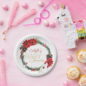 クラシッククリスマス白ベビーシャワー紙プレート ペーパープレート (パーティー)