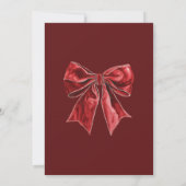 クラシッククリスマス結婚の 招待状 (裏面)