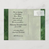 クラシッククリスマス装飾はがきパーティー招待状 インビテーションポストカード (裏面)