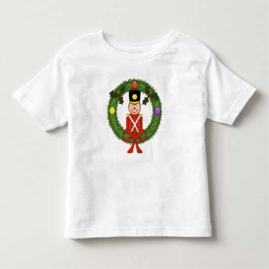 クラシッククリスマス軍人の幼児Tシャツ トドラーTシャツ (正面)