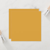 クラシッククリスマス金ゴールド秋冬の無地の色 カード (正面/裏面インサイチュ)