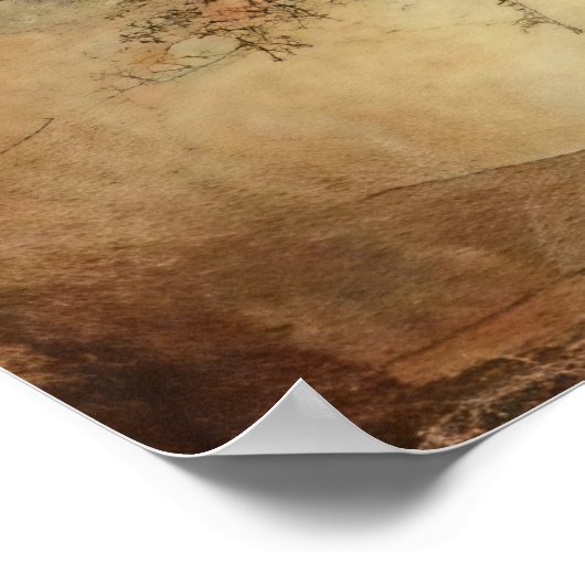 クラシッククリスマス雪だるまポスター ポスター (角)