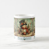 クラシッククリスマス雪だるまマグ コーヒーマグカップ (中央)