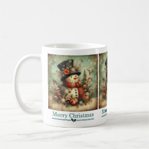 クラシッククリスマス雪だるまマグ コーヒーマグカップ