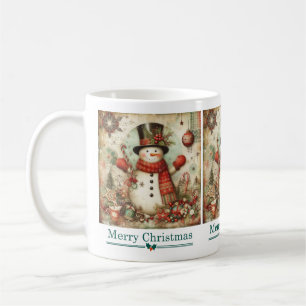 クラシッククリスマス雪だるまマグ コーヒーマグカップ