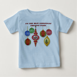 クラシッククリスマス飾りベビークリーパー ベビーTシャツ