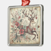 クラシッククリスマス鹿オーナメント メタルオーナメント (左)