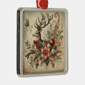 クラシッククリスマス鹿オーナメント メタルオーナメント (右)