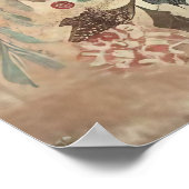 クラシッククリスマス鹿ポスター ポスター (角)