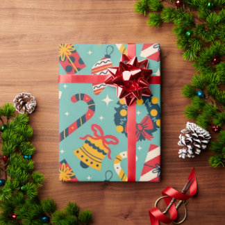 クラシッククリスマス30"x30'ラッピング紙 ラッピングペーパー