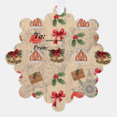 クラシッククリスマス オーナメントカード (正面)