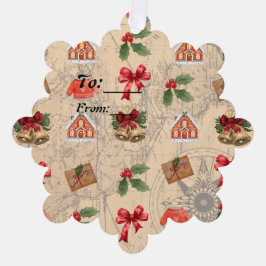 クラシッククリスマス オーナメントカード