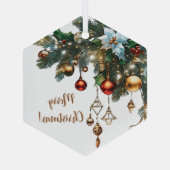 クラシッククリスマス ガラスオーナメント (裏面)