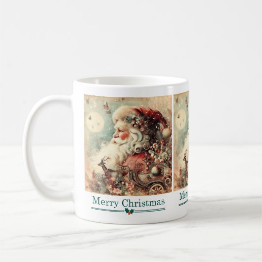 クラシッククリスマス コーヒーマグカップ (左)