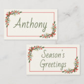 クラシッククリスマス プレイスカード (正面/裏面)