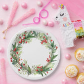 クラシッククリスマス ペーパープレート (パーティー)