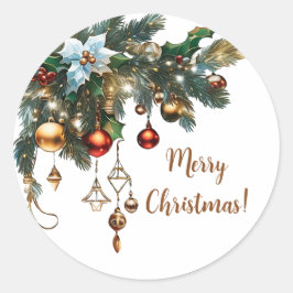 クラシッククリスマス ラウンドシール