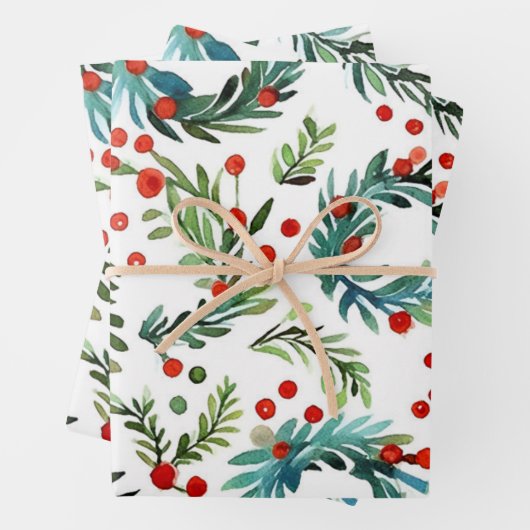 クラシッククリスマス ラッピングペーパーシート (インサイチュ)
