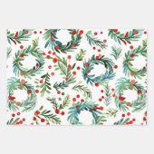 クラシッククリスマス ラッピングペーパーシート (正面)