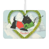 クラシッククリスマス、レトロスコッティドッグ、エアーフレッシュナー カーエアーフレッシュナー (正面)