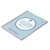 クラシッククロスフィリピアン4:13ブルー ノートブック (左側)