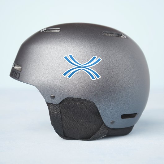 クラシッククロスラインの文字Xモノグラム シール (ヘルメット側面)
