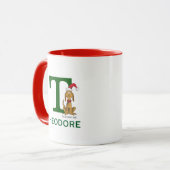 クラシックグインチ最大 |名前&モノグラムT マグカップ (正面左)