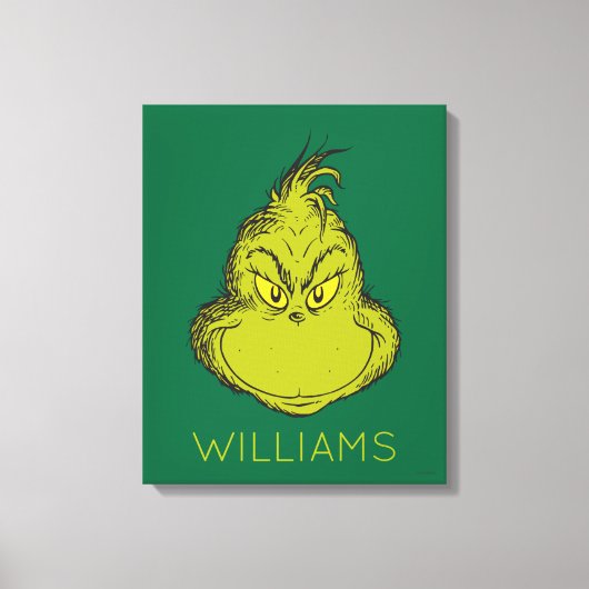 クラシックグインチ |ご家族の名前の追加 キャンバスプリント (正面)