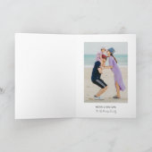 クラシックグインチ |クリスマスツリーの休日の写真 シーズンカード (内部)