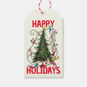 クラシックグインチ |クリスマスツリー ギフトタグ (正面)