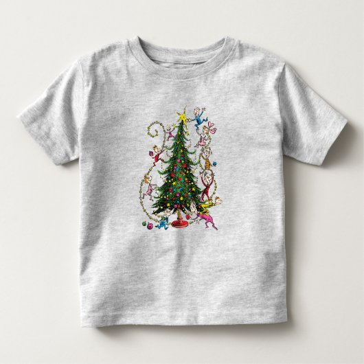クラシックグインチ |クリスマスツリー トドラーTシャツ (正面)