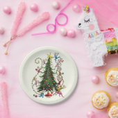 クラシックグインチ |クリスマスツリー ペーパープレート (パーティー)