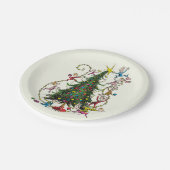 クラシックグインチ |クリスマスツリー ペーパープレート (アングル)